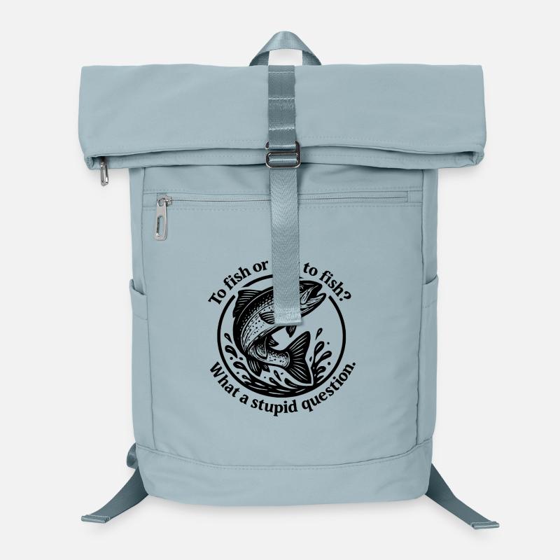 Fischquelle Frage Motiv Laptop-Rucksack 