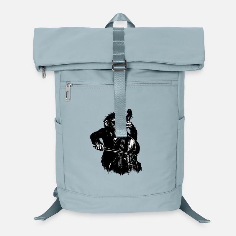 Wilder Affe am Cello Laptop-Rucksack 