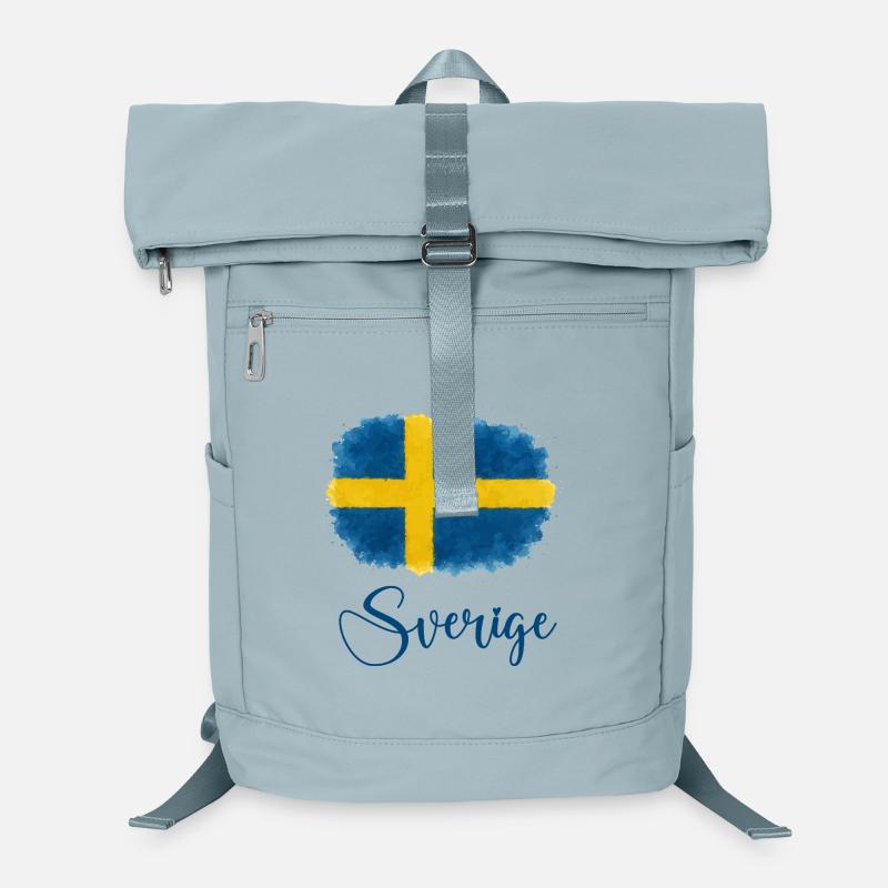 sweden-flag-blot-sverige Laptop Backpack