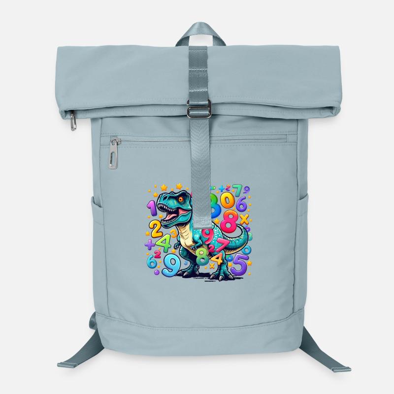 Dinosaure vibrant avec chaos numérique Sac à dos ordinateur