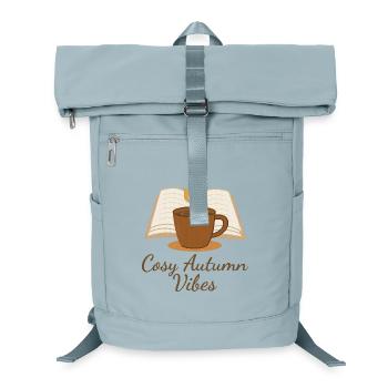 Cozy Autumn Vibes – Book, Coffee & Autumn Magic - Laptop Backpack - ice blue - Front