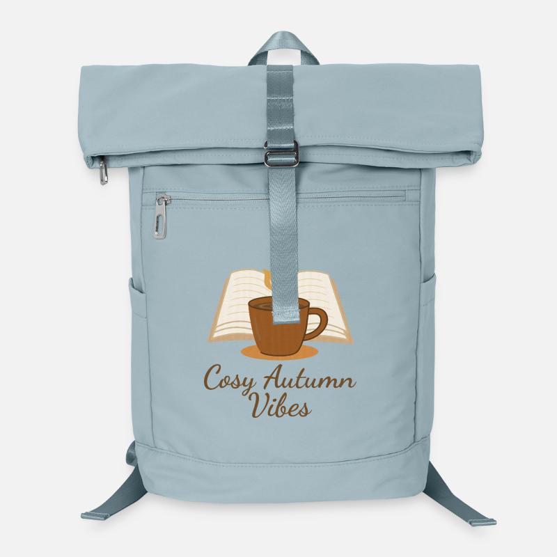 Cozy Autumn Vibes – Book, Coffee & Autumn Magic Laptop Backpack