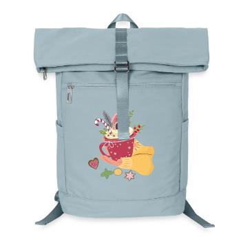 Christmas cup with gingerbread house Advent - Laptop Backpack - ice blue - Front