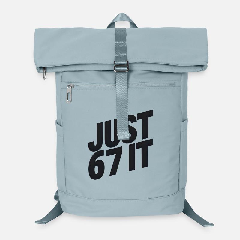 Just 6 7 It – Typographic Statement Laptop Backpack