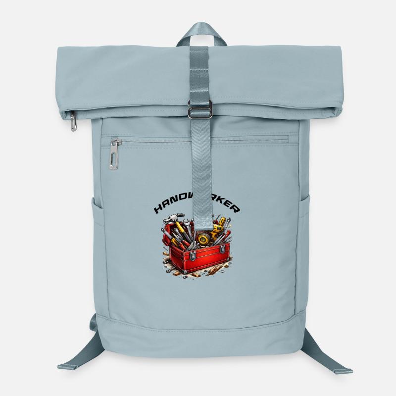 Dessin animé de la boîte à outils à fenêtres manuelles Sac à dos ordinateur