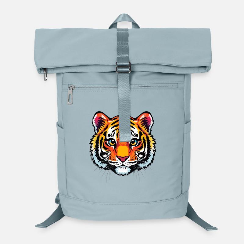 Cute tiger head Laptop Backpack