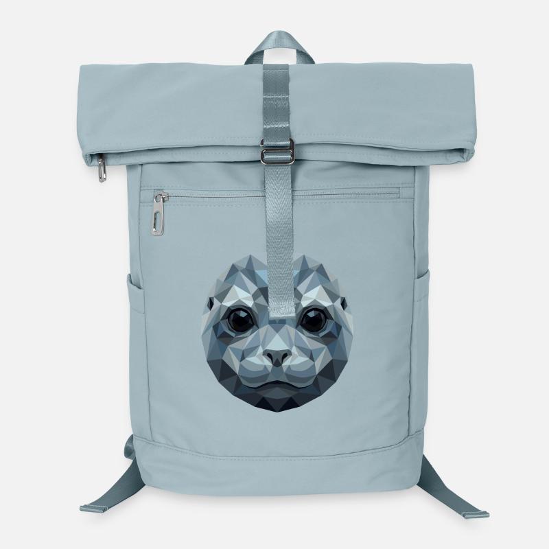 Seal with Sunglasses Seal Walrus Cute Seals - Laptop Backpack - ice blue