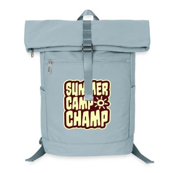 Summer Camp Champ Fun Kids Outdoor Adventure - Laptop Backpack - ice blue - Front
