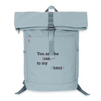 CodeSymbolism Curly and Angle - Laptop Backpack - ice blue - Front