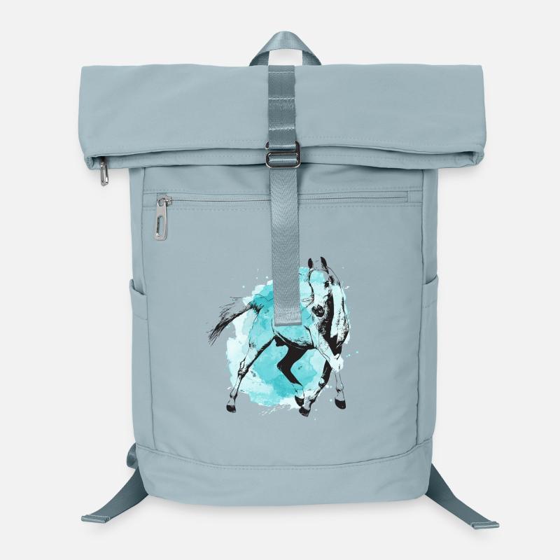 Turquoise horse Laptop Backpack