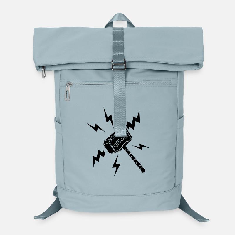Thor-Hammer mit Text THOR Laptop-Rucksack 