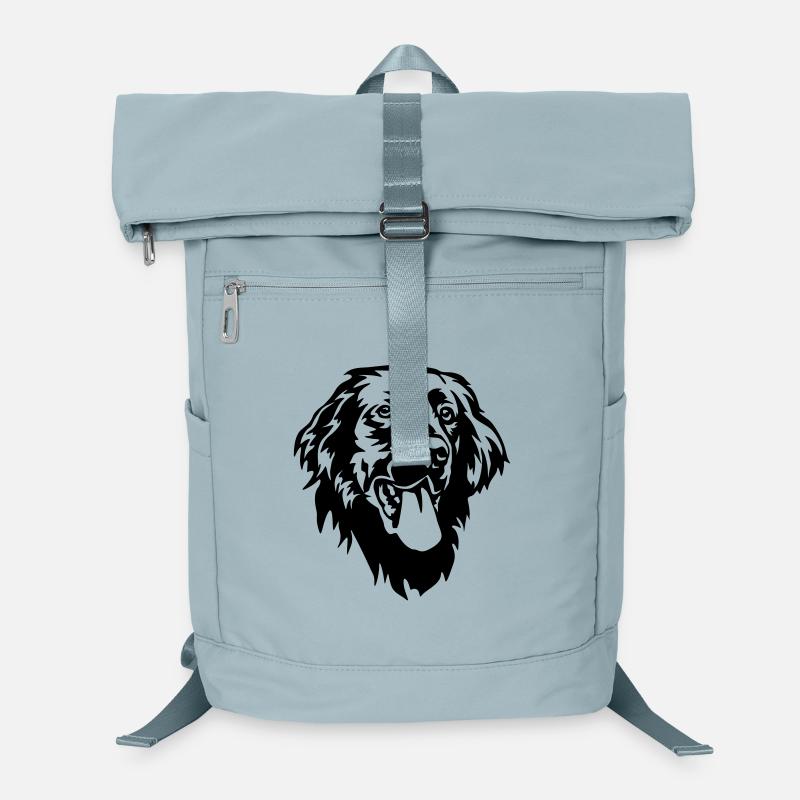 Flat-coated Retriever Kopf Laptop-Rucksack 