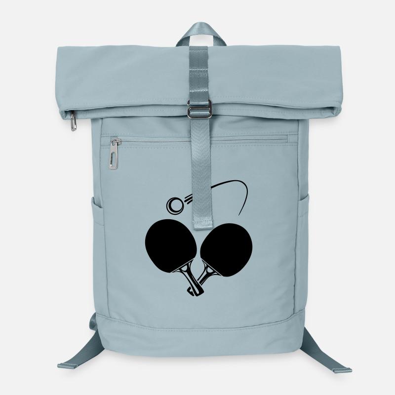 Deux battes de tennis de table et balle Sac à dos ordinateur