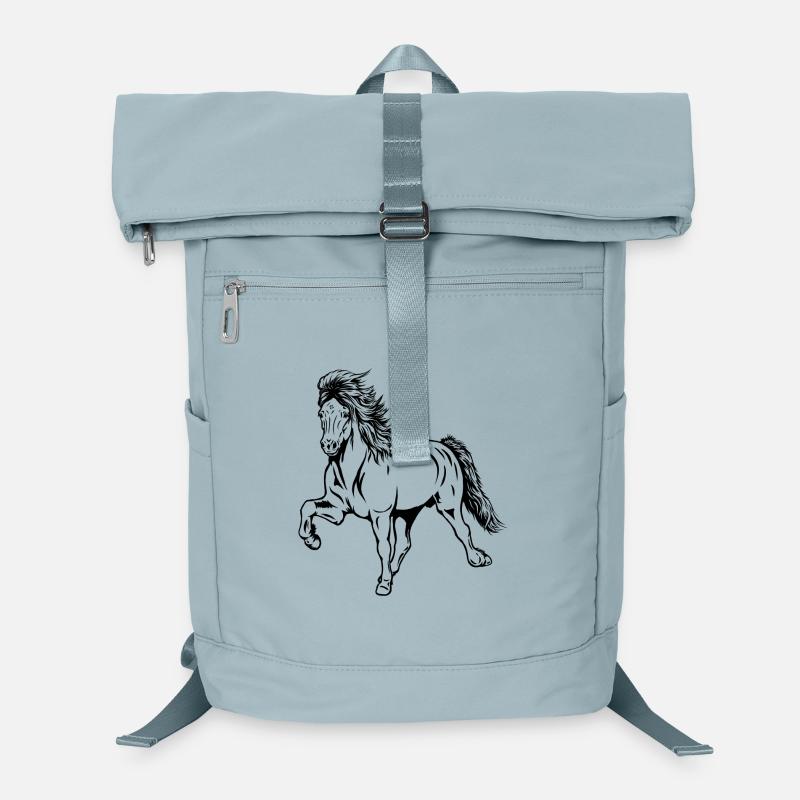 Icelandic stallion in Tölt Laptop Backpack