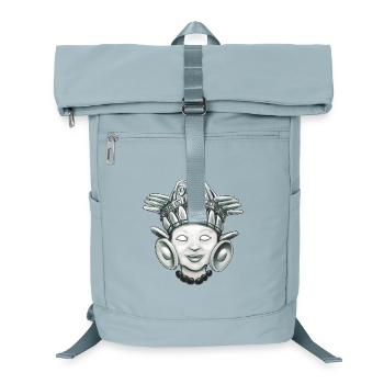 Child God Aztec Inspired Monochrome - Laptop Backpack - ice blue - Front