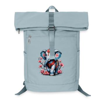 Majestätischer Elefant im traditionellen japanischen Stil. - Laptop-Rucksack  - Eisblau - Vorne
