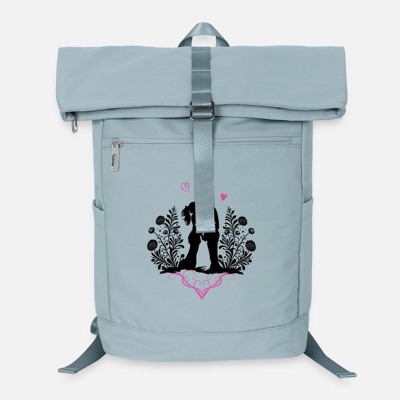 Embrasser les amoureux de la Saint-Valentin Amour Sac à dos ordinateur