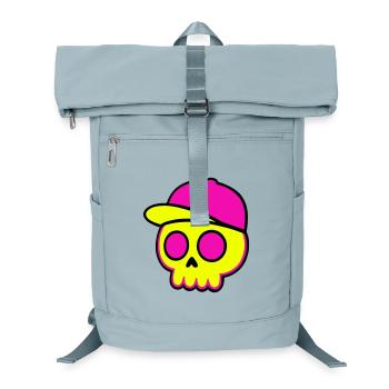 Neon Skull Cap Design - Laptop-Rucksack  - Eisblau - Vorne
