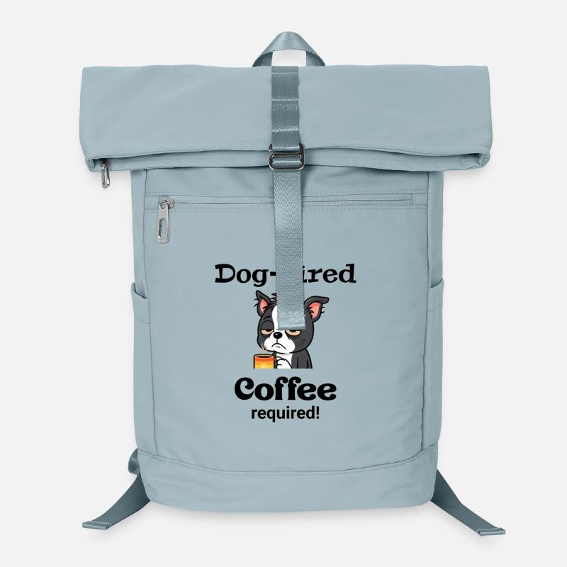 Boston - Chien fatigué - Café requis Sac à dos ordinateur