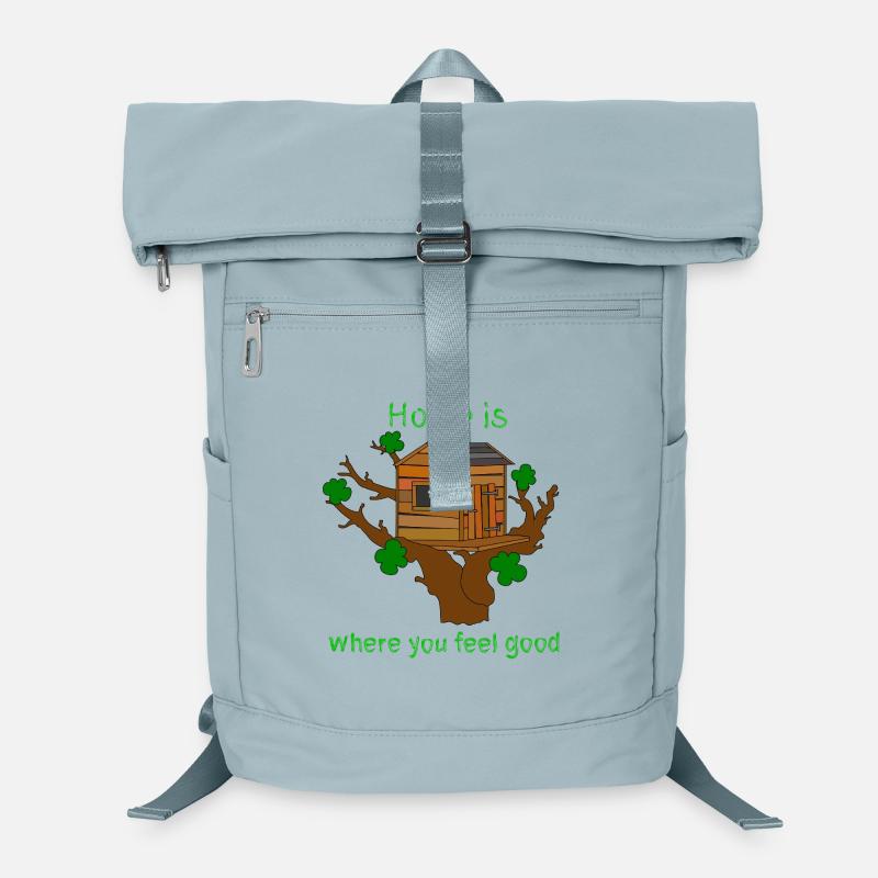 Baumhaus mit Spruch Laptop-Rucksack 