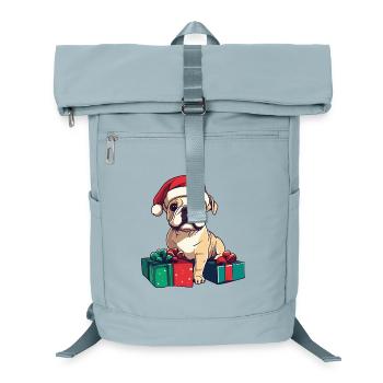 Bulldog Dog Christmas Gifts - Laptop Backpack - ice blue - Front
