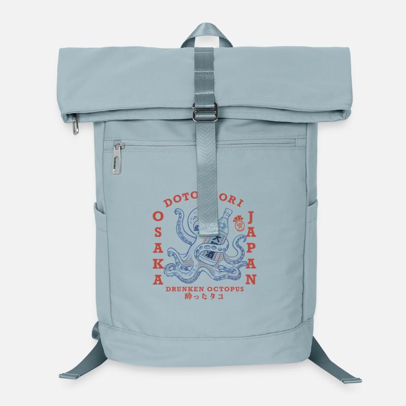 Drunken Oktopus mit Flasche Laptop-Rucksack 