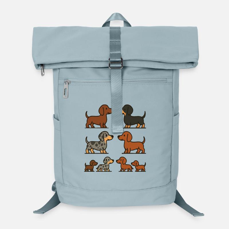 Dachshund Quartet Illustrationspaket Laptop-Rucksack 