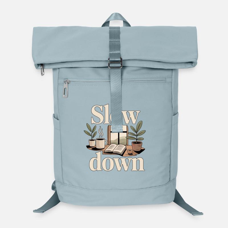 Slow Down Simple Living Anti Hustle Ruhe Laptop-Rucksack 