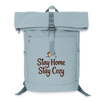 Stay Home Stay Cozy Haus Gemütlichkeit - Laptop-Rucksack  - Eisblau - Vorne