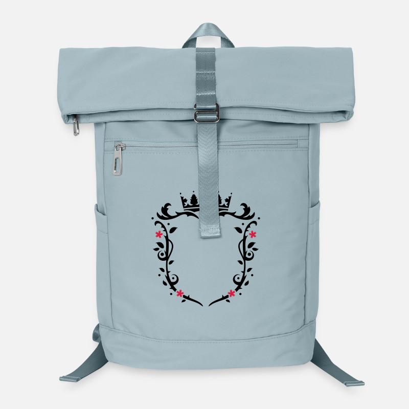 un blason avec une couronne Sac à dos ordinateur