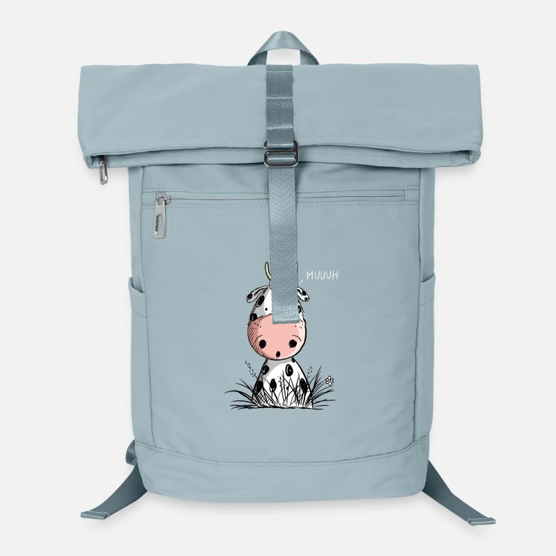 Comique Muh Vache I Bœuf Comique I Cadeau - Sac à dos ordinateur - bleu glacier