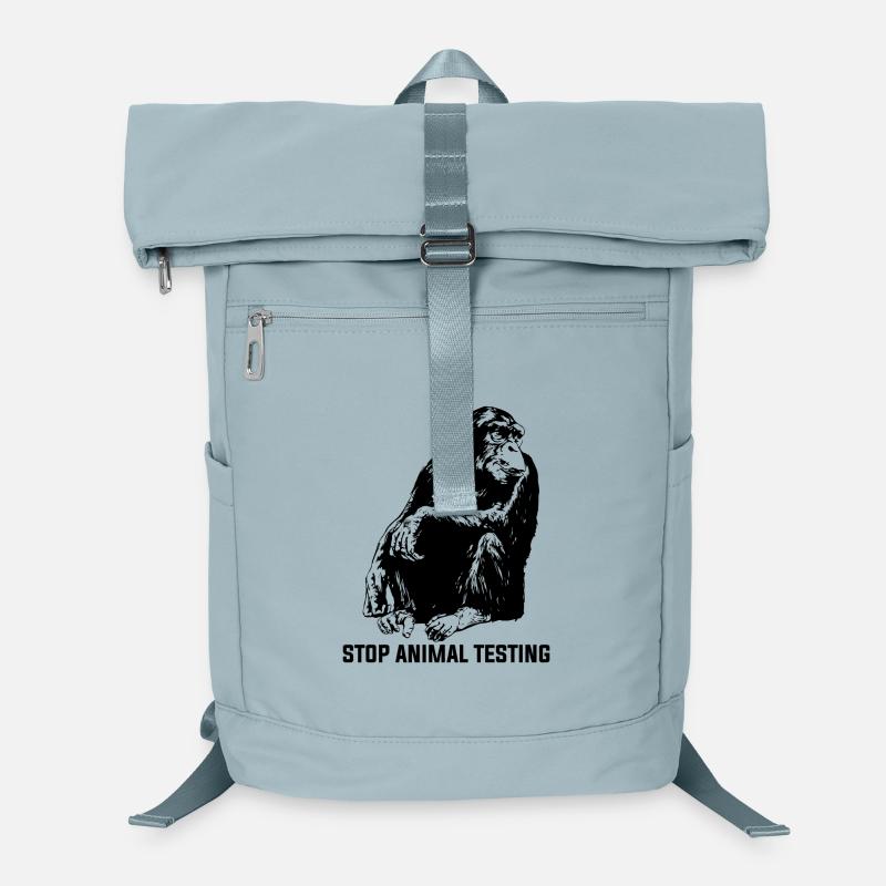 Stop Animal Testing Stoppt Tierversuche Laptop-Rucksack 