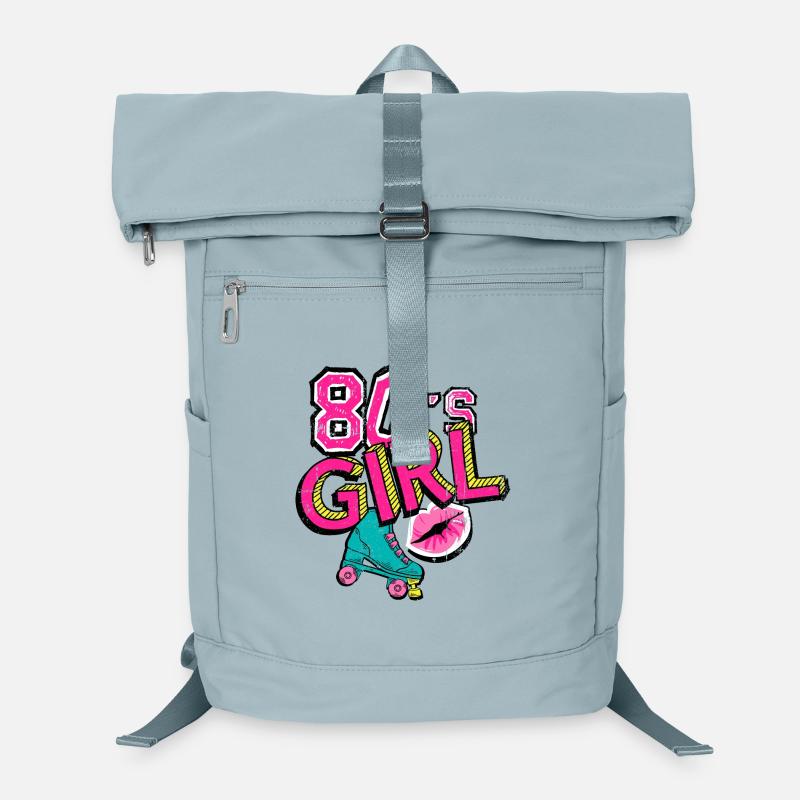 80er Jahre Mädchen Rollschuh Laptop-Rucksack 