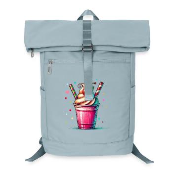 Verführerische Kirschträume:Kirschen Milchshake - Laptop-Rucksack  - Eisblau - Vorne