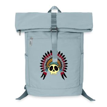 Indianerhäuptling Schädel - Laptop-Rucksack  - Eisblau - Vorne