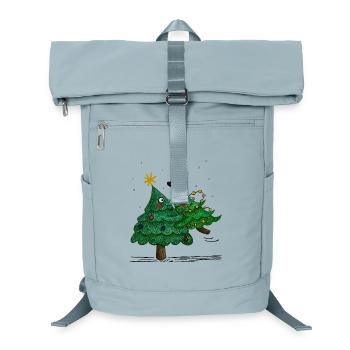 Niedliche Weihnachtsbäume - Laptop-Rucksack  - Eisblau - Vorne
