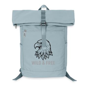 Eagle Head Wild and Free - Laptop Backpack - ice blue - Front