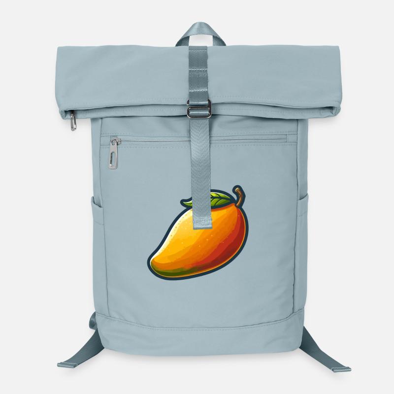Colorful mango with green leaf Laptop Backpack