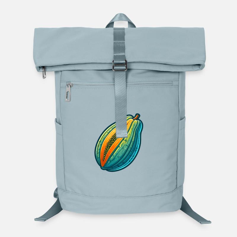 Illustration de Papaye Colorée Tripartite Sac à dos ordinateur
