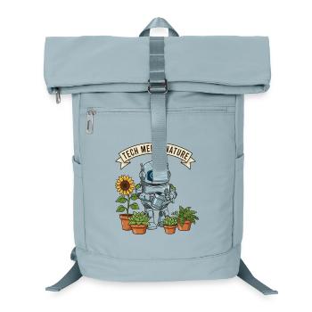 Tech meets nature robot gardener - Laptop Backpack - ice blue - Front