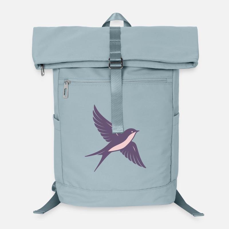 Colibri violet pastel ailes élancées Sac à dos ordinateur