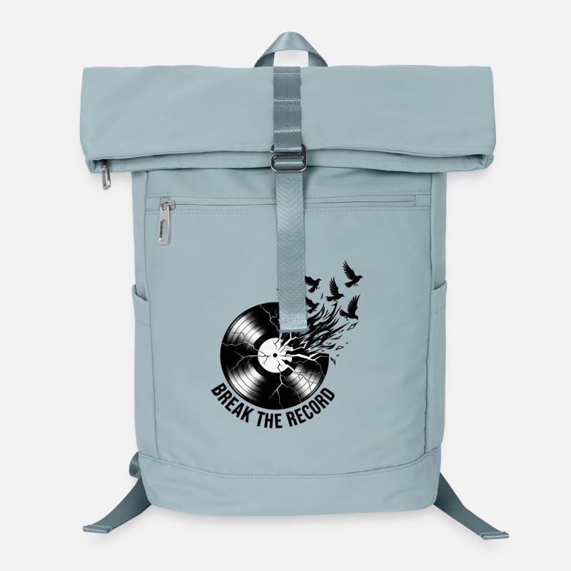Break_the_Record - Laptop-Rucksack  - Eisblau