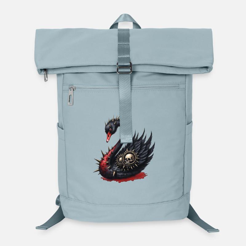 Skull Spines Swan Laptop Backpack