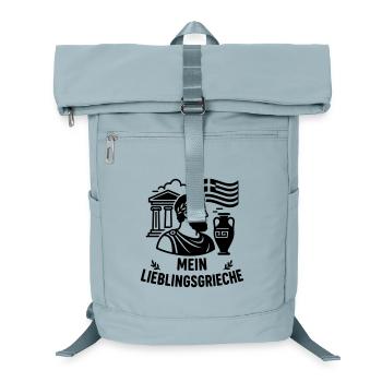 Maillot de supporter grec préféré - Sac à dos ordinateur - bleu glacier - Devant