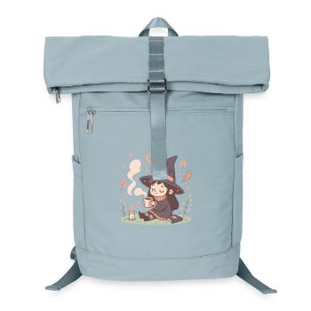Kuschelige Hexe und dampfende Tasse - Laptop-Rucksack  - Eisblau - Vorne