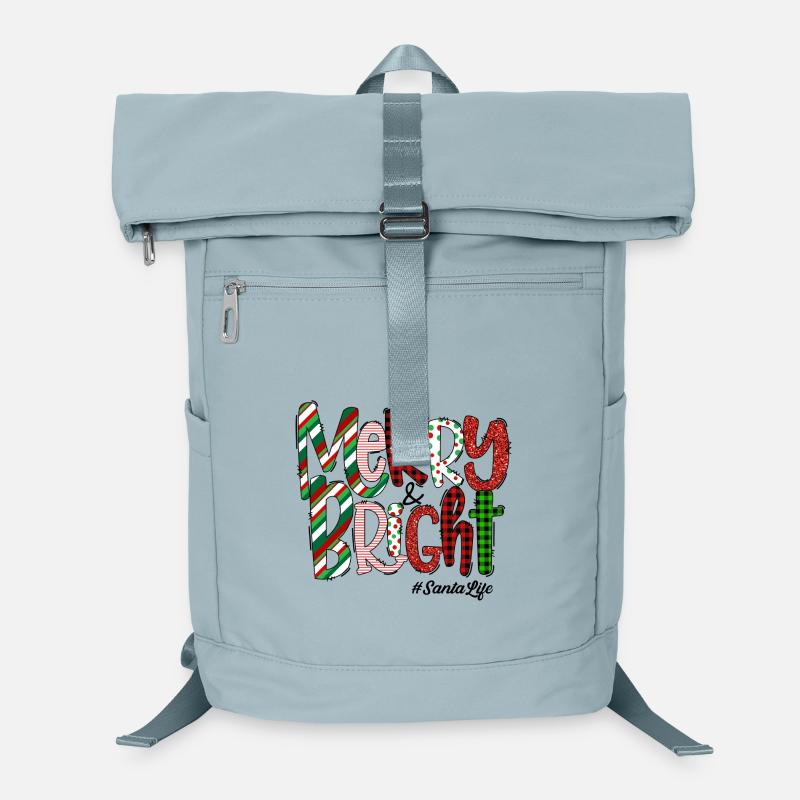 Merry Bright Festive Plaid Pattern Laptop-Rucksack 