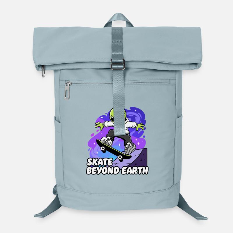 Alien Skater Beyond Earth Laptop Backpack