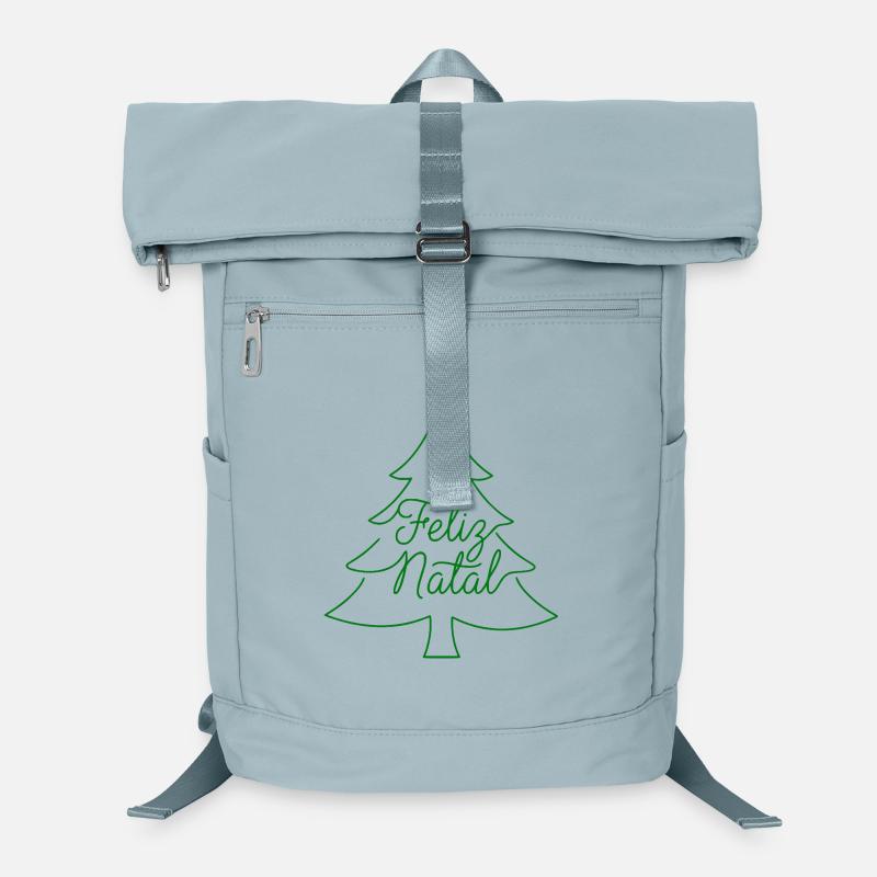 Conception du sapin de Noël Feliz Natal Sac à dos ordinateur