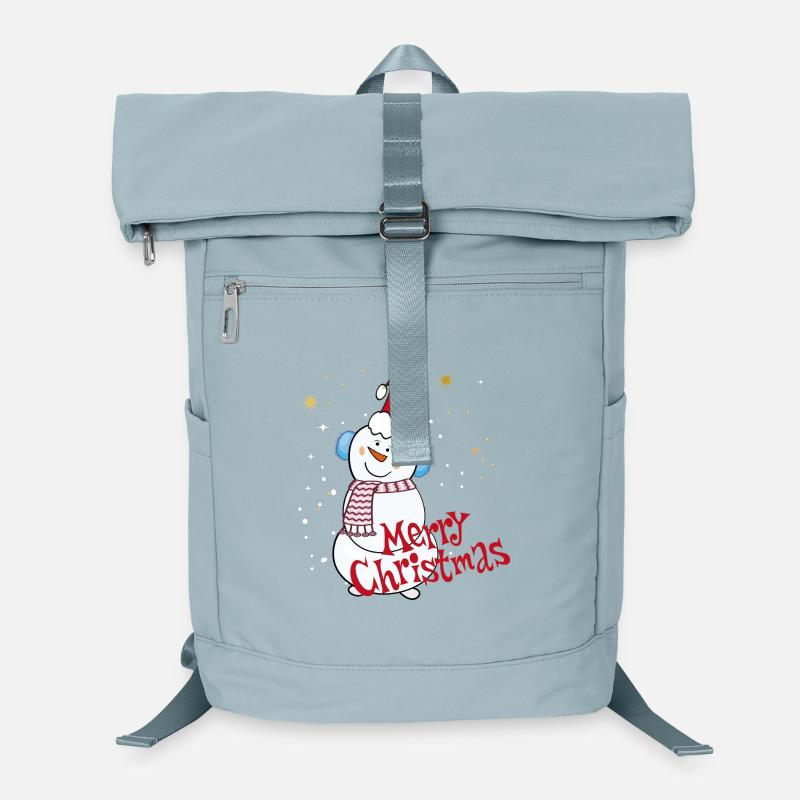 Schneemann mit Merry Christmas  Laptop-Rucksack 