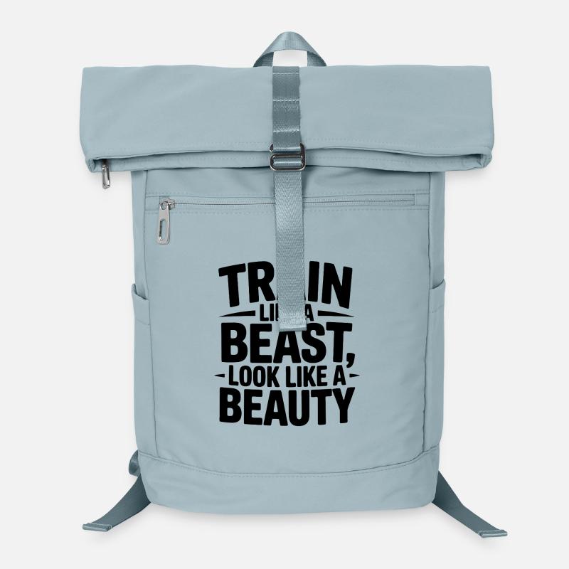 Trainiere wie ein Tier, sieh aus wie eine Schönheit Laptop-Rucksack 